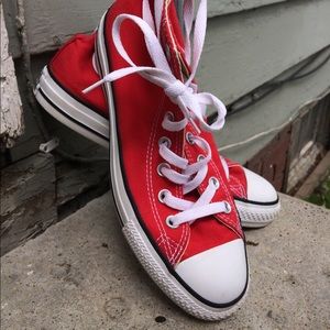 Red Converse All Star High Tops